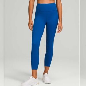 Lululemon Fast and Free High-Rise Tight 25" *Nulux symphony blue size 4